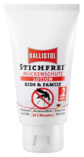 BALLISTOL STICHFREI KIDS UND FAMILY Mückenschutz-Creme 30 ml, 1 St.