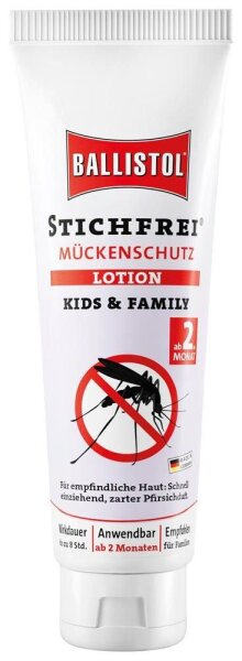 BALLISTOL STICHFREI KIDS UND FAMILY Mückenschutz-Creme 125 ml, 1 St.
