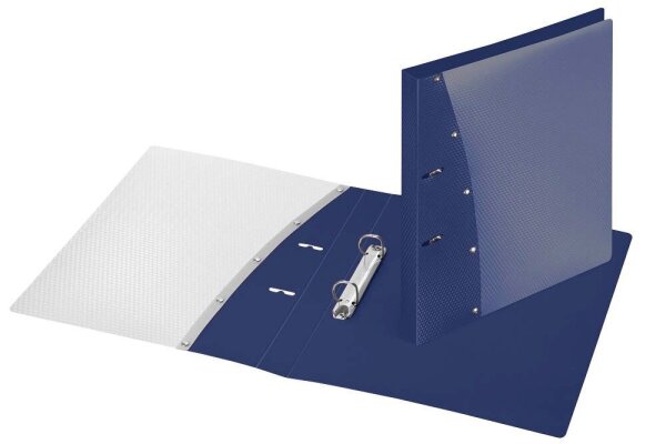 VELOFLEX Diamond Präsentationsringbücher 2-Ringe blau 2,9 cm DIN A4, 1 St.