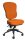 Topstar Bürostuhl Wellpoint 30 SY, 8060 BC4 Stoff orange, Gestell schwarz