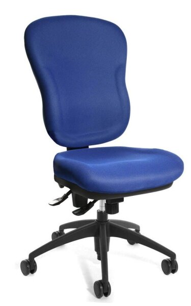 Topstar Bürostuhl Wellpoint 30 SY, 8060 BC6 Stoff blau, Gestell schwarz