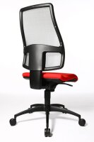 Topstar Bürostuhl Syncro Net, SN100 T31 Stoff rot, Gestell schwarz