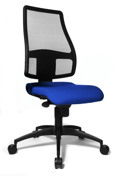 Topstar Bürostuhl Syncro Net, SN100 T38 Stoff blau, Gestell schwarz