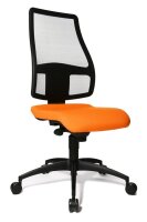 Topstar Bürostuhl Syncro Net, SN100 T34 Stoff orange, Gestell schwarz