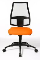 Topstar Bürostuhl Syncro Net, SN100 T34 Stoff orange, Gestell schwarz