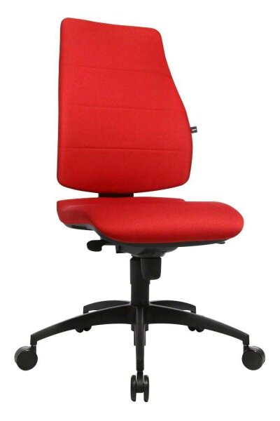 Topstar Bürostuhl Syncro Soft, SN300 T31 Stoff rot, Gestell schwarz