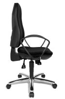 Topstar Bürostuhl Syncro Steel, 8929 G20 Stoff schwarz, Gestell chrom