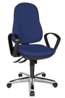 Topstar Bürostuhl Syncro Steel, 8929 G26 Stoff blau,...