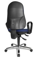 Topstar Bürostuhl Syncro Steel, 8929 G26 Stoff blau, Gestell chrom