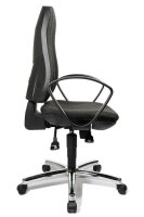 Topstar Bürostuhl Syncro Steel, 8929 G22 Stoff anthrazit, Gestell chrom