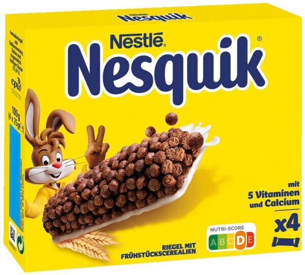 Nesquik® Riegel mit Frühstückscerealien  4x 25,0 g, 1 St.