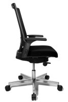 Topstar Bürostuhl T300, TA309A T200 Stoff schwarz, Gestell alu