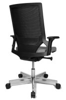 Topstar Bürostuhl T300, TA309A T230 Stoff grau, Gestell alu