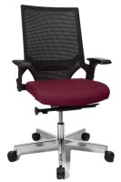 Topstar Bürostuhl T300, TA309A T270 Stoff rot, Gestell alu
