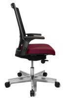Topstar Bürostuhl T300, TA309A T270 Stoff rot, Gestell alu