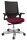 Topstar Bürostuhl T300, TA309A T270 Stoff rot, Gestell alu