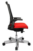 Topstar Bürostuhl T300, TA309A T310 Stoff rot, Gestell alu