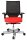Topstar Bürostuhl T300, TA309A T310 Stoff rot, Gestell alu
