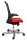 Topstar Bürostuhl T300, TA309A T310 Stoff rot, Gestell alu