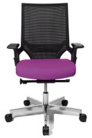 Topstar Bürostuhl T300, TA309A T330 Stoff lila, Gestell alu