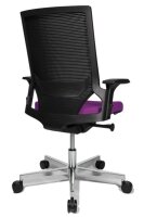 Topstar Bürostuhl T300, TA309A T330 Stoff lila, Gestell alu