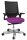 Topstar Bürostuhl T300, TA309A T330 Stoff lila, Gestell alu