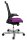 Topstar Bürostuhl T300, TA309A T330 Stoff lila, Gestell alu