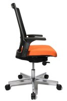 Topstar Bürostuhl T300, TA309A T340 Stoff orange, Gestell alu