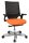 Topstar Bürostuhl T300, TA309A T340 Stoff orange, Gestell alu