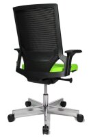 Topstar Bürostuhl T300, TA309A T350 Stoff grün, Gestell alu