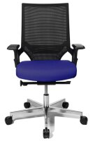 Topstar Bürostuhl T300, TA309A T380 Stoff blau, Gestell alu