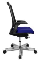 Topstar Bürostuhl T300, TA309A T380 Stoff blau, Gestell alu