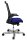 Topstar Bürostuhl T300, TA309A T380 Stoff blau, Gestell alu