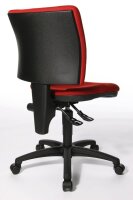 Topstar Bürostuhl U50, 8070 BC1 Stoff rot, Gestell schwarz