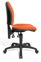 Topstar Bürostuhl U50, 8070 BC4 Stoff orange, Gestell schwarz