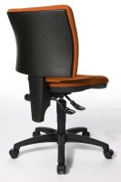 Topstar Bürostuhl U50, 8070 BC4 Stoff orange, Gestell schwarz