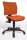 Topstar Bürostuhl U50, 8070 BC4 Stoff orange, Gestell schwarz