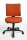 Topstar Bürostuhl U50, 8070 BC4 Stoff orange, Gestell schwarz