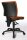 Topstar Bürostuhl U50, 8070 BC4 Stoff orange, Gestell schwarz