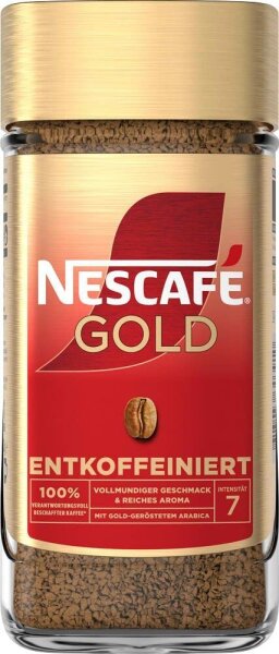 NESCAFÉ Gold Entkoffeiniert Instantkaffee, kräftig, 200,0 g