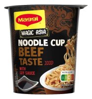 Maggi® Noodle Cup Beef Taste Fertiggericht 8x 63,0 g, 8 St.
