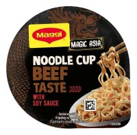 Maggi® Noodle Cup Beef Taste Fertiggericht 8x 63,0 g, 8 St.