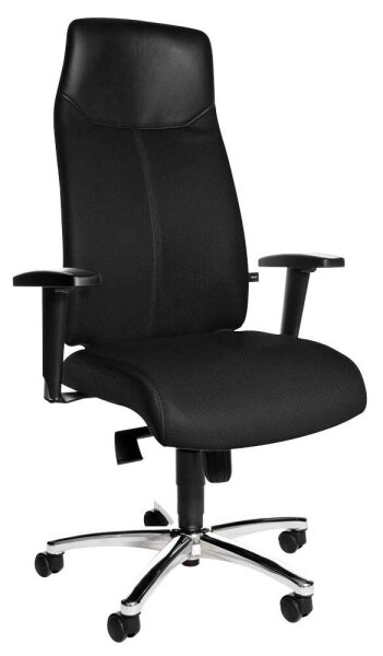 Topstar Bürostuhl High Sit Up, SU39T BG0 Stoff schwarz, Gestell chrom