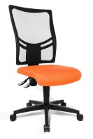 Topstar Bürostuhl Net Point 10, NX200 G04 Stoff orange, Gestell schwarz