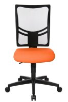 Topstar Bürostuhl Net Point 10, NX200 G04 Stoff orange, Gestell schwarz