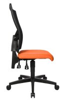 Topstar Bürostuhl Net Point 10, NX200 G04 Stoff orange, Gestell schwarz
