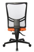 Topstar Bürostuhl Net Point 10, NX200 G04 Stoff orange, Gestell schwarz
