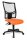 Topstar Bürostuhl Net Point 10, NX200 G04 Stoff orange, Gestell schwarz