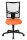 Topstar Bürostuhl Net Point 10, NX200 G04 Stoff orange, Gestell schwarz