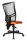 Topstar Bürostuhl Net Point 10, NX200 G04 Stoff orange, Gestell schwarz